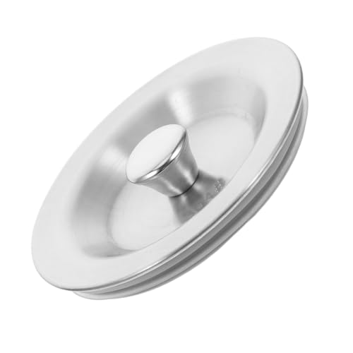 HOLIDYOYO Edelstahl Spülbecken Abflussstopfen mit Dichtendem Design für Geruchs und Schmutzschutz Stilvoller Küchenspülenschutz Leicht zu Reinigen Langlebiger Küchenablaufdeckel von HOLIDYOYO