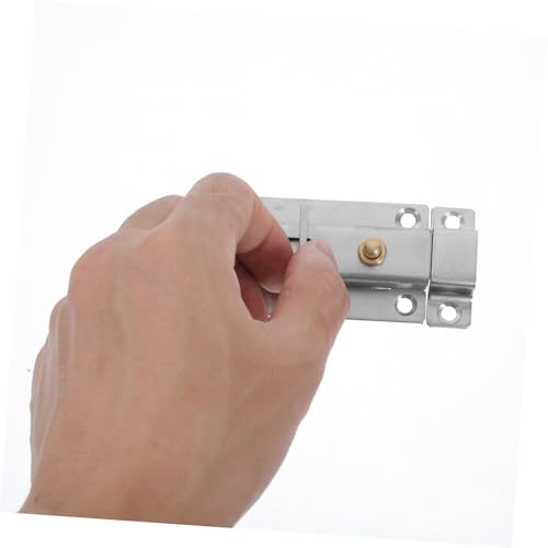 HOLIDYOYO Edelstahl Tür Fensterriegel mit Automatischem Rückstellmechanismus Schiebeschloss für Schrank Badezimmerstallverriegelung Einfache Montage Robuste Diebstahlsicherung für Zuhause HOLIDYOYO Edelstahl Tür Fensterriegel mit Automatischem Rückstellmechanismus Schiebeschloss für Schrank Badezimmerstallverriegelung Einfache Montage Robuste Diebstahlsicherung für Zuhause von HOLIDYOYO
