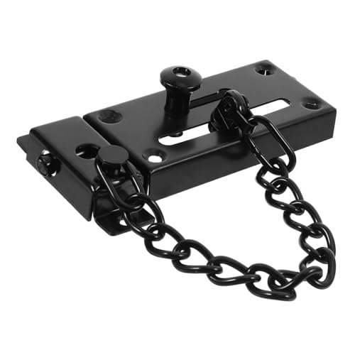 HOLIDYOYO Edelstahl Türketten schloss mit Riegel Einfache Montage Vielseitig für Haustür Hotel Wohnung Tierschutz Sicherer Einbruchschutz für Innentüren von HOLIDYOYO