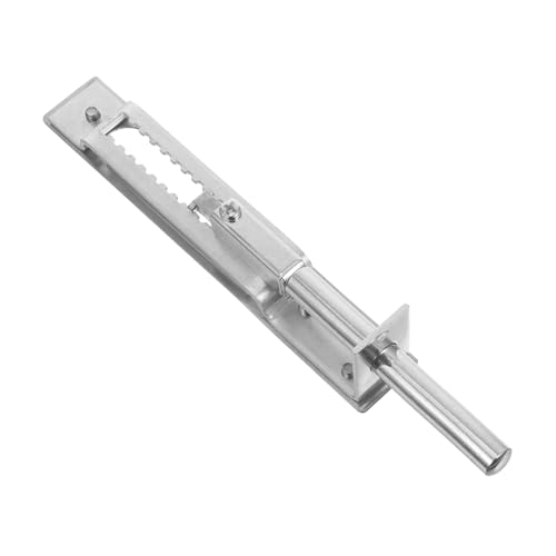 HOLIDYOYO Edelstahl Verdeckter Türriegel mit Zahnsicherung Bündiger Top Latch für Doppeltüren Robustes Flush Bolt Schloss für Zuhause Büro Laden Hohe durch Verzahnte Verriegelung von HOLIDYOYO
