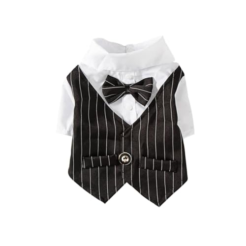 HOLIDYOYO Eleganter Hundebekleidungsanzug mit Spitzenverzierung Bequem und Strapazierfähig Schnelltrocknend Geeignet für Hochzeiten Geburtstage und Fotoshootings Xs Schwarz von HOLIDYOYO