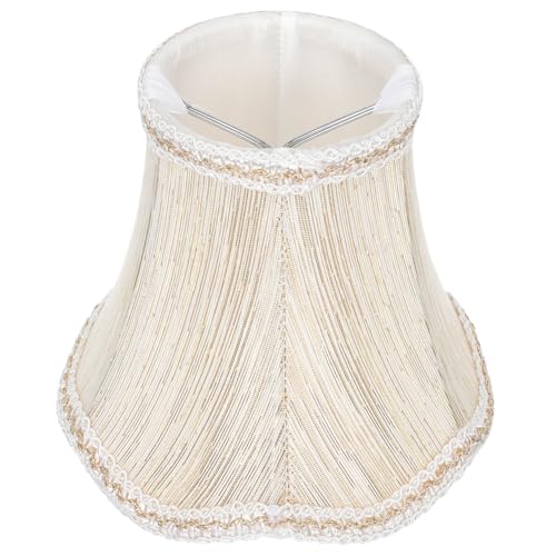 HOLIDYOYO Eleganter Wellenstoff Lampenschirm für Hängelampe Zarter Lampenzubehör im Europäischen Stil Einfach zu Montierender Lampenschirm für Wohnzimmer Hotel und Bar Dekoration HOLIDYOYO Eleganter Wellenstoff Lampenschirm für Hängelampe Zarter Lampenzubehör im Europäischen Stil Einfach zu Montierender Lampenschirm für Wohnzimmer Hotel und Bar Dekoration von HOLIDYOYO