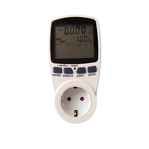 HOLIDYOYO Energieverbrauchsmesser mit LCD Anzeige Doppelzähler Steckdose zur Stromüberwachung Geeignet für Misst und Frequenz zur Kostenkontrolle HOLIDYOYO Energieverbrauchsmesser mit LCD Anzeige Doppelzähler Steckdose zur Stromüberwachung Geeignet für Misst und Frequenz zur Kostenkontrolle von HOLIDYOYO