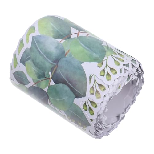 HOLIDYOYO Eukalyptus Border Trim Breit Selbstklebend Natürliche Wanddeko für Klassenzimmer Büro und Zuhause Individuelle Pinnwand Dekoration Einfache Anbringung Vielseitig Einsetzbar von HOLIDYOYO