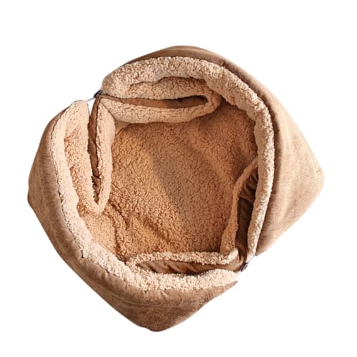 HOLIDYOYO Faltbare Waschbare Haustiermatte aus Dickem Plüsch Warme Tragbare Schlafunterlage für Kleine Hunde und Katzen für Zuhause und Unterwegs Strapazierfähige Komfortauflage von HOLIDYOYO