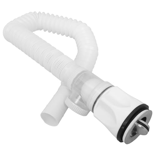 HOLIDYOYO Flexibles Abflussrohr für Küchenspüle und Waschbecken Langlebiges Abs und Edelstahl Geruchsdichtes Siphon Ersatzrohr Kompatibel mit Bad und Küchenabläufen Einfache Montage von HOLIDYOYO