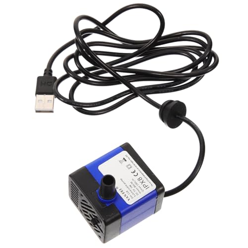 HOLIDYOYO Flüsterleise USB Tauchpumpe Leistungsstarke Wasserpumpe für Aquarium Teich und Hydroponik Langlebig Installieren für Mini Fischtanks und Außenteiche von HOLIDYOYO