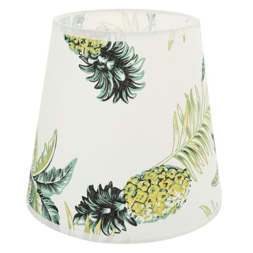 HOLIDYOYO Gedruckter Stoff-lampenschirm Dekorativer Lampenschirm für Tischlampe Schlafzimmer und Wohnzimmer Warme Atmosphäre Rustikaler und Moderner Stil von HOLIDYOYO