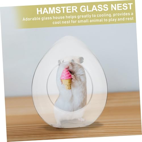 HOLIDYOYO Glas Hamster Nest Kleine Haustier Schlafhöhle für Meerschweinchen Dachs Kaninchen Igel Chinchilla Sommer Kühlendes Haus Tragbares und Waschbares Tierbett S HOLIDYOYO Glas Hamster Nest Kleine Haustier Schlafhöhle für Meerschweinchen Dachs Kaninchen Igel Chinchilla Sommer Kühlendes Haus Tragbares und Waschbares Tierbett S von HOLIDYOYO