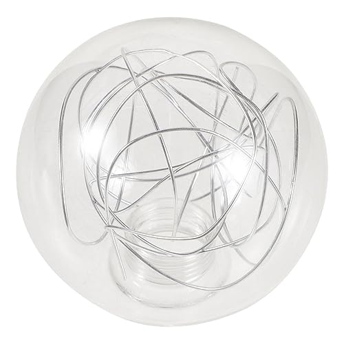 HOLIDYOYO Glaskugel Lampenschirm Aluminiumdraht Pendelleuchte Ersatzschirm Transparent Silber Gold Modern für Wohnzimmer Schlafzimmer Deckenleuchte HOLIDYOYO Glaskugel Lampenschirm Aluminiumdraht Pendelleuchte Ersatzschirm Transparent Silber Gold Modern für Wohnzimmer Schlafzimmer Deckenleuchte von HOLIDYOYO
