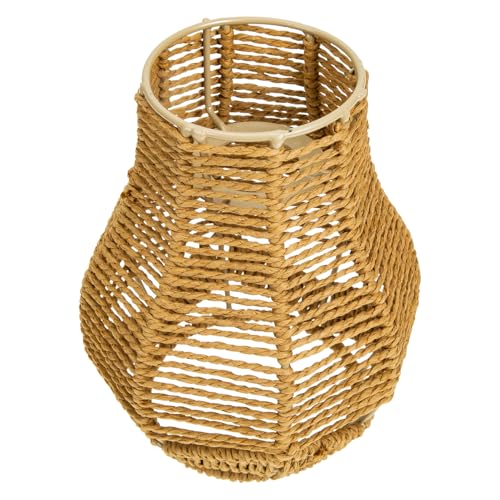 HOLIDYOYO Hängender Lampenschirm aus Hochwertigem Papierseil Langlebige Deckenlampe Abdeckung Stilvolle Lichtabdeckung für Schlafzimmer Wohnzimmer Kinderzimmer Einfache Dekoration Passend von HOLIDYOYO