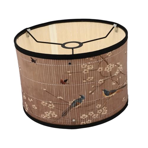 HOLIDYOYO Hängender Lampenschirm im Chinesischen Stil Dekorative Abdeckung für Pendelleuchte Tischlampe oder Stehlampe Retro Kreativ für Schlafzimmer und Wohnräume von HOLIDYOYO