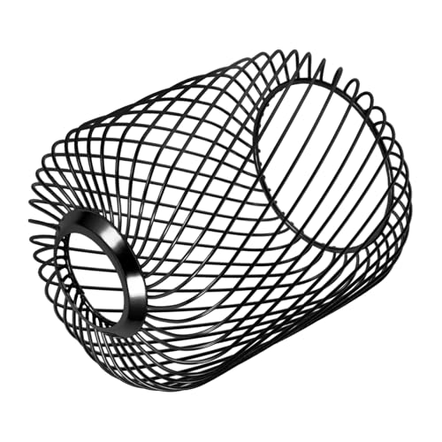 HOLIDYOYO Hängender Lampenschirm im Industriellen Stil Robuste Metall Lampe für Pendelleuchten für Wohnzimmer Schlafzimmer und Gastronomie Schwarz von HOLIDYOYO