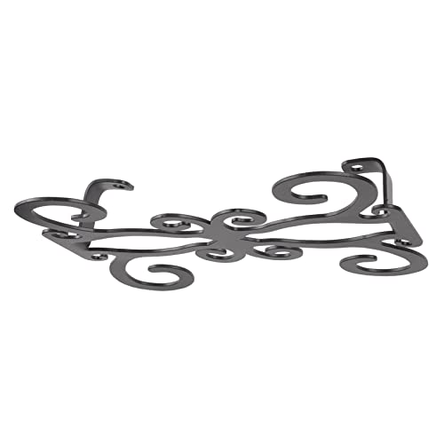 HOLIDYOYO Hängendes Weinglasregal Aus Metall 4 Fächer Platzsparend Schwarz Umgedrehtes Design Für Küche Bar Und Party von HOLIDYOYO