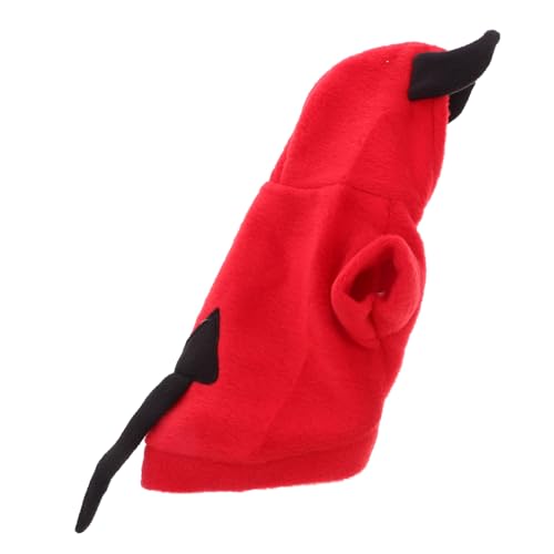 HOLIDYOYO Halloween Hundemantel Stereoskopisches Teufelskostüm für Haustiere Xs Dreidimensionales Partyoutfit für Welpen Einzigartiges Halloween Hundekostüm Festliche Verkleidung von HOLIDYOYO