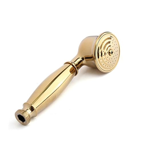 HOLIDYOYO Handbrause aus Massivem Kupfer Handgehaltene Duschbrause mit Retro Design Installieren Glänzend Goldfarben Gesundes Badwerkzeug Handheld Duschset für Badezimmer HOLIDYOYO Handbrause aus Massivem Kupfer Handgehaltene Duschbrause mit Retro Design Installieren Glänzend Goldfarben Gesundes Badwerkzeug Handheld Duschset für Badezimmer von HOLIDYOYO