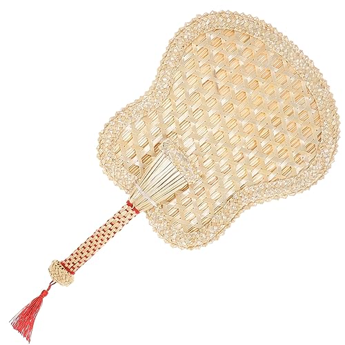 HOLIDYOYO Handgefertigter Chinesischer Handfächer Großer Handgewebter Bambusfächer Leichter Sommer Kühlventilator Vielseitig als Wanddeko und Party Accessoire Geeignet von HOLIDYOYO