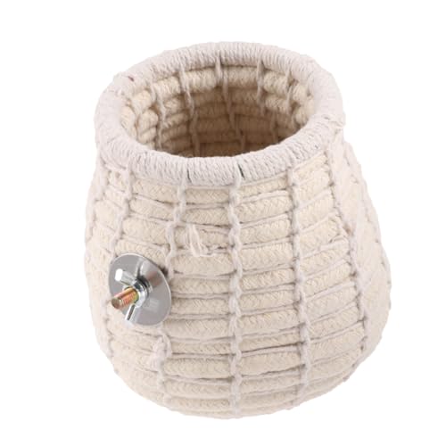 HOLIDYOYO Handgewebtes Warmes Vogelnest für Papageien und Kleintiere Winterfestes Schlafbett mit Schraube und Baumwollseil Wettergeschützter Rückzugsort für Vögel Hamster Mäuse Kleines HOLIDYOYO Handgewebtes Warmes Vogelnest für Papageien und Kleintiere Winterfestes Schlafbett mit Schraube und Baumwollseil Wettergeschützter Rückzugsort für Vögel Hamster Mäuse Kleines von HOLIDYOYO