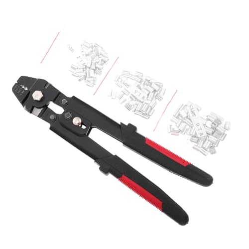 HOLIDYOYO Handwerkliche Crimpzange für Drahtseile aus Edelstahl Präzise Aluminiumhülsen presszange Robustes Angelzubehör mit Integriertem Kabelschneider Tragbar für Outdoor fischer mit HOLIDYOYO Handwerkliche Crimpzange für Drahtseile aus Edelstahl Präzise Aluminiumhülsen presszange Robustes Angelzubehör mit Integriertem Kabelschneider Tragbar für Outdoor fischer mit von HOLIDYOYO