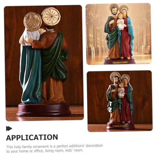 HOLIDYOYO Heilige Familie Deko Figur aus Resin Filigrane Jesus Desktop Ornament Lebensechte Krippenfigur Farbecht und Retro für Büro und Zuhause Perfektes zur Hausseinweihung HOLIDYOYO Heilige Familie Deko Figur aus Resin Filigrane Jesus Desktop Ornament Lebensechte Krippenfigur Farbecht und Retro für Büro und Zuhause Perfektes zur Hausseinweihung von HOLIDYOYO
