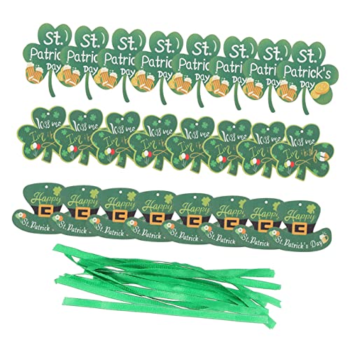 HOLIDYOYO 24stücke Teiliges Aus Hängenden Holzschildern Zur Dekoration Für Patrick Day Für Tür Fenster Und Garten Langlebige Materialien Für Festliche Atmosphäre von HOLIDYOYO