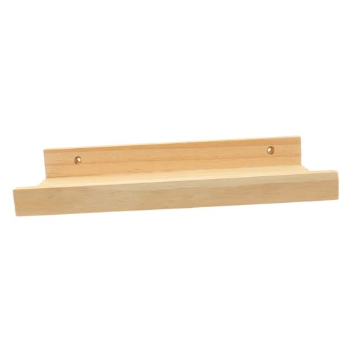 HOLIDYOYO Holz Wandregal Schwebendes Regal aus Stabilem Kiefernholz Kompakt und Robust Vielseitig für Schlafzimmer Badezimmer Kosmetik Kleinteileaufbewahrung Geeignet von HOLIDYOYO