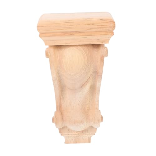 HOLIDYOYO Holzsäulen konsole aus Massivem Römisches Säulendesign mit Europäischer Schnitzkunst Dekorative Möbelapplikation für Heimdekoration Regalhalterung und Kaminverkleidung Vintage von HOLIDYOYO
