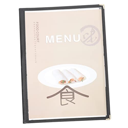 HOLIDYOYO Hotel Cover aus PVC Transparente Menüabdeckung für Restaurants Tragbarer Ordner Praktisch und Leicht Präsentation für Speisekarten HOLIDYOYO Hotel Cover aus PVC Transparente Menüabdeckung für Restaurants Tragbarer Ordner Praktisch und Leicht Präsentation für Speisekarten von HOLIDYOYO