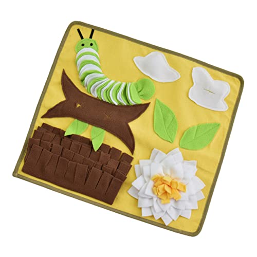 HOLIDYOYO Hundeschnüffelmatte aus Weichem Zahnfreundlichem Material Langlebig und Beißfest Fördert Spielerisches Futterverstecken und Stressabbau Beschäftigungsspielzeug für Welpen und von HOLIDYOYO