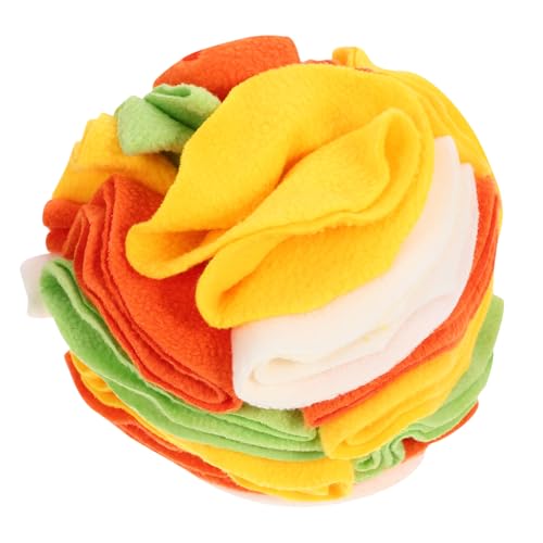 HOLIDYOYO Hundespielzeug Sniff Ball Langlebiger Futterball aus Polar Fleece Fördert Natürliche Futtersuchfähigkeiten Interaktives Puzzle für Langsames Fressen Geeignet für Welpen und HOLIDYOYO Hundespielzeug Sniff Ball Langlebiger Futterball aus Polar Fleece Fördert Natürliche Futtersuchfähigkeiten Interaktives Puzzle für Langsames Fressen Geeignet für Welpen und von HOLIDYOYO