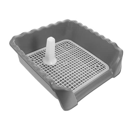 HOLIDYOYO Hundetoilette Mittelgroß mit Induktionssäule Abnehmbarem Gitter Rutschfestem Trainings Wc Leicht zu Reinigen für Innenräume und Balkon Hygienische Urinauffangschale für Saubere HOLIDYOYO Hundetoilette Mittelgroß mit Induktionssäule Abnehmbarem Gitter Rutschfestem Trainings Wc Leicht zu Reinigen für Innenräume und Balkon Hygienische Urinauffangschale für Saubere von HOLIDYOYO