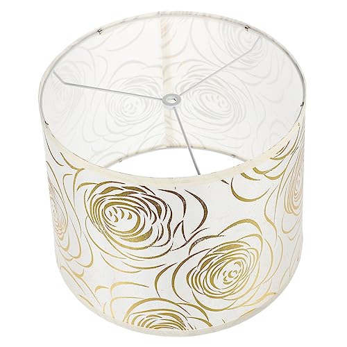 HOLIDYOYO Individueller Lampenschirm mit Rosendesign Robuster Stoff Lampenschirm für Wandleuchten Stehlampen und Tischlampen für Wohnzimmer Schlafzimmer und Dekorative Beleuchtung von HOLIDYOYO