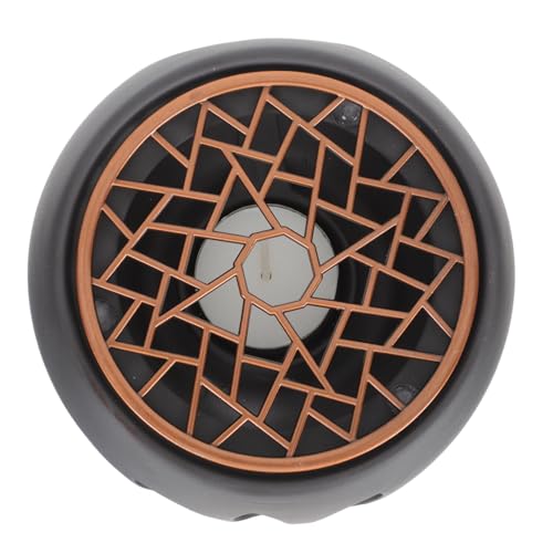 HOLIDYOYO Japanischer Teewärmer aus Keramik mit Rutschfester Basis Handgefertigter Teekannen Heizständer für Zuhause Stilvolles Stövchen für Teelicht Langlebiger Teeheizer Schwarzer Jade von HOLIDYOYO