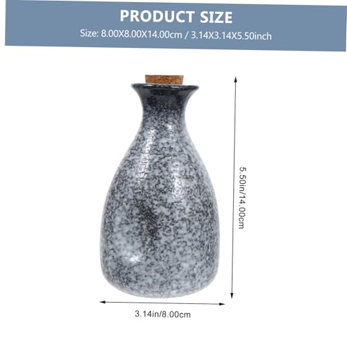 HOLIDYOYO Japanisches Sake Keramik mit Kanne und Bechern Retro Matte Oberfläche Niedrige Wasseraufnahme Traditionelles Design für Familie und Freunde für Sake Liebhaber von HOLIDYOYO