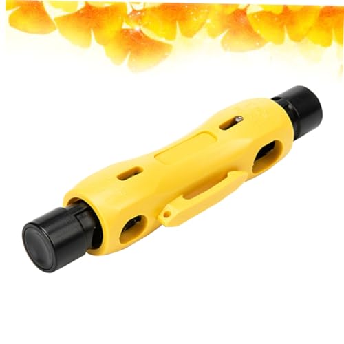 HOLIDYOYO Kabelabisolierzange Gelb mit Federsystem Automatischer Koaxialkabel Abisolierer Schnelles und Sauberes Abziehen Sowie Schneiden von Stromkabeln und Elektrodraht für Elektriker HOLIDYOYO Kabelabisolierzange Gelb mit Federsystem Automatischer Koaxialkabel Abisolierer Schnelles und Sauberes Abziehen Sowie Schneiden von Stromkabeln und Elektrodraht für Elektriker von HOLIDYOYO