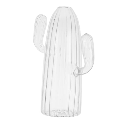 HOLIDYOYO Einzigartige Kaktusvase Aus Glas Kleiner Dekorativer Blumentopf Für Ästhetisch Gestalteter Blumentopf von HOLIDYOYO