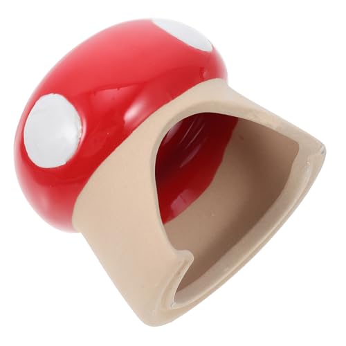 HOLIDYOYO Keramik Hamster Nest Rot Pilzform Kleintier Versteck und Transportbox für Zwerghamster und Kleine Haustiere Robust und Komfortabel HOLIDYOYO Keramik Hamster Nest Rot Pilzform Kleintier Versteck und Transportbox für Zwerghamster und Kleine Haustiere Robust und Komfortabel von HOLIDYOYO