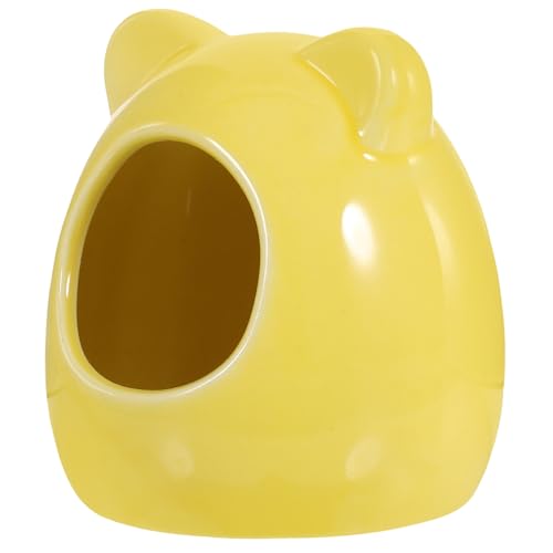 HOLIDYOYO Keramisches Hamsterversteck für Zwerghamster Sicheres Schlafnest Dekorative Höhle für Kleine Haustiere für und Spielaktivitäten Gelb Klein HOLIDYOYO Keramisches Hamsterversteck für Zwerghamster Sicheres Schlafnest Dekorative Höhle für Kleine Haustiere für und Spielaktivitäten Gelb Klein von HOLIDYOYO