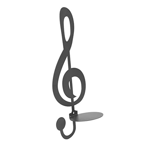 HOLIDYOYO Kerzenhalter Zum Aufhängen An Der Aus Metall Mit Musiknoten Kreative Wanddekoration Für Zuhause von HOLIDYOYO