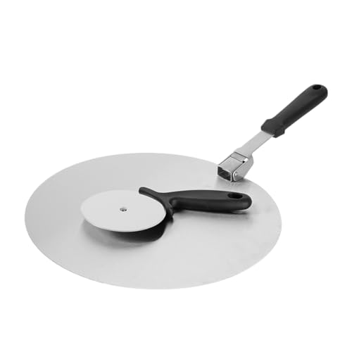 HOLIDYOYO Klappbarer Pizzaschieber aus Edelstahl mit Metall pizzaschneider Rutschfeste Pizzaspachtel für Ofen Vielseitig für Pizza Kuchen Brot und Gebäck Geeignet HOLIDYOYO Klappbarer Pizzaschieber aus Edelstahl mit Metall pizzaschneider Rutschfeste Pizzaspachtel für Ofen Vielseitig für Pizza Kuchen Brot und Gebäck Geeignet von HOLIDYOYO