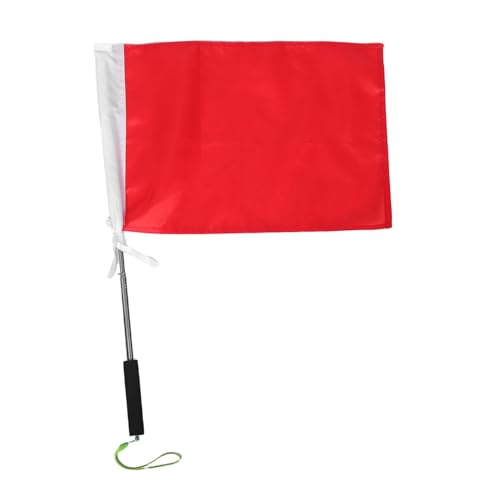 HOLIDYOYO Kleine Verstellbare Tour guide flagge mit Teleskopstange für Leuchtende Sicherheitsfahne für Schul Outdoor ausflüge Handlich und Leicht Tragbar zur Gruppenidentifikation von HOLIDYOYO