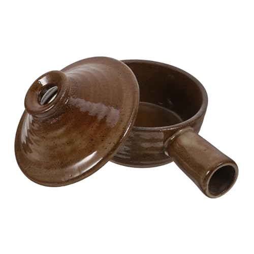 HOLIDYOYO Kleiner Tontopf Zum Kochen Von Suppe Auflaufform Mit Deckel Antihaftbeschichtet Für Die Mikrowelle Geeignet von HOLIDYOYO