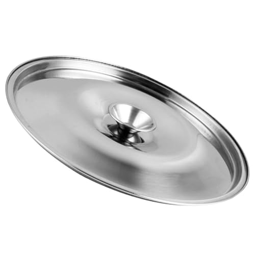 HOLIDYOYO Kochtopfdeckel Topfdeckel Aus Edelstahl 26 Cm Pfannendeckel Universal-Kochgeschirrdeckel Ersatztopfdeckel Wok-Deckel Wok-Abdeckung Mit Rundem Knopfgriff von HOLIDYOYO