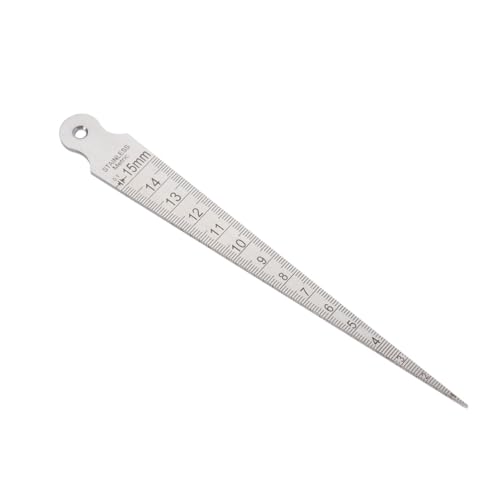 HOLIDYOYO Konische Messlehre aus Edelstahl Präzise Bohrungsmessung Langlebig Leicht Taschengroß mit Lesbaren Gravierten Skalen Rostfrei für Zylinderbohrungen von HOLIDYOYO