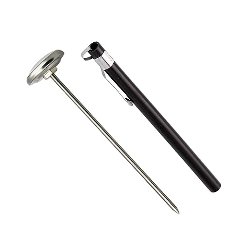 HOLIDYOYO Küchen Thermometer aus Mini Lebensmittelthermometer für Milch und Kaffee Präzise und Batterielos für Zuhause und Gastronomie Silber Schwarz HOLIDYOYO Küchen Thermometer aus Mini Lebensmittelthermometer für Milch und Kaffee Präzise und Batterielos für Zuhause und Gastronomie Silber Schwarz von HOLIDYOYO