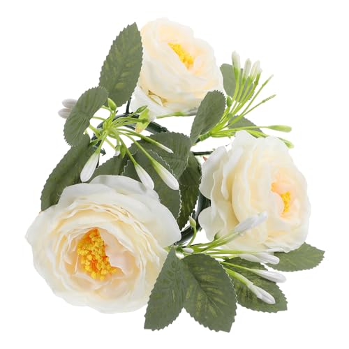 HOLIDYOYO Künstliche Blumen Für Die Hochzeitsdekoration Mit Stumpenkerze von HOLIDYOYO