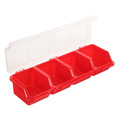 HOLIDYOYO Kunststoff Schrauben Organizer mit Deckel Kleine Sortierbox für Kleinteile und Perlen Kompakte Aufbewahrungsbox mit Fächern für DIY Werkstatt und Elektronik Zubehör Rot HOLIDYOYO Kunststoff Schrauben Organizer mit Deckel Kleine Sortierbox für Kleinteile und Perlen Kompakte Aufbewahrungsbox mit Fächern für DIY Werkstatt und Elektronik Zubehör Rot von HOLIDYOYO
