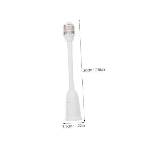 HOLIDYOYO Lampenfassung Verlängerung Adapter mit Flexiblem Schwanenhals Drehbar Höhenverstellbar Robust für LED Glühbirnen für Hohe Decken und Vielseitige Innen Außenbeleuchtung von HOLIDYOYO