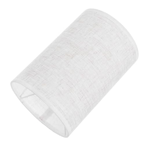 HOLIDYOYO Lampenschirm Zylinder Natur Leinen Stoff Lampenschirm für Steh Tisch und Wandleuchten Klein Robuste Lichtabdeckung für Wohnzimmer Schlafzimmer von HOLIDYOYO