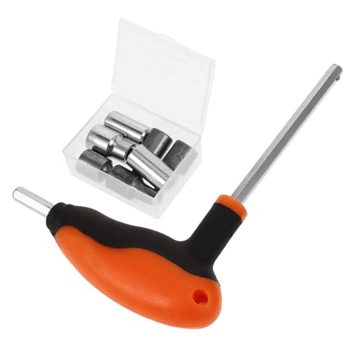HOLIDYOYO Langarm T Griff Steckschlüssel Mechanischer Schraubenschlüssel mit Langem Griff Kompatibel für Europäische Offroad Motorräder und Geländefahrzeuge Installieren Vielseitig für von HOLIDYOYO